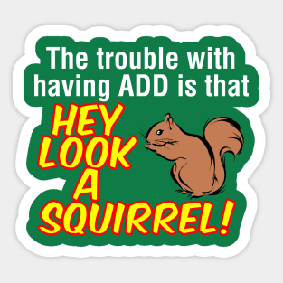 ADD Squirrel Sticker